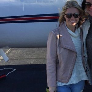 Bagatelle faux leather pink moto jacket